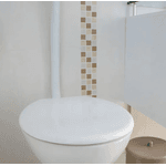 Tampa Assento Vaso Sanitário Oval Universal Soft Astra Cor Branco