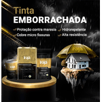 Tinta Emborrachada Irajá 16L Branco Neve – Impermeabilizante para Paredes e Fachadas Interior e Exterior