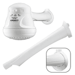 Braço Cano Chuveiro 30cm 1/2 Lorenzetti Esconde fios Branco