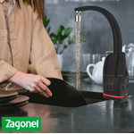 Torneira Elétrica Zagonel Prima Black 5500W 220V com Comando Eletrônico