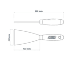 Espátula Rígida 8cm Aplicador Raspador De Rejunte Tramontina