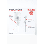Ducha Higiênica 3t Lorenzetti 220v 4300w Acabamento Fosco Cor Branco