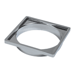 Porta Grelha Quadrado Cromado N° 63 Caixa Sifonada Krona Dn 150mm