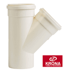 Junção 45° Esgoto Krona 75mm x 75mm 3"