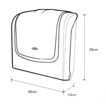 Porta Papel Toalha Interfolha Japi Mod.1 Preto – Dispenser Compacto e Resistente
