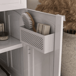 Gabinete Max Plástico Com Lavatorio 50x63x92cm Gab2 Astra Branco Branco Um Furo