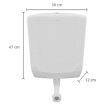 Caixa De Descarga Baixa Astra Dois Fluxos 6l 3l Branca