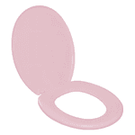 Assento Sanitário Oval Plástico Rosa 1 Astra Modelo TPJ/AS*RS1