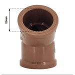 Kit com 50 Joelhos 45° Soldáveis Krona 25mm (3/4)