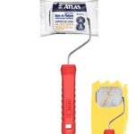 Rolo De Pintura Antirrespingo Lã Sintética 5cm Atlas