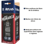 Rolo de Pintura Lã Sintética 22mm Atlas 
