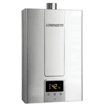 Aquecedor De Água A Gás Lorenzetti Lz 1600 De INOX 25Litros Digital Gás Gn