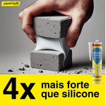Kit 12 Unidades Selante Fixtudo Silicone Pu Cola Embaixo D'agua