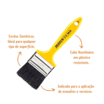 Trincha Média para Pintura Esmalte 2.1/2" REF-319/6