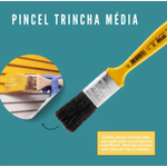 Trincha Media Para Pintura Esmalte 1" - Atlas