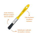Trincha Média para Esmalte 1/2" 319 Atlas