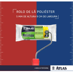 Rolo De Pintura Resimax Lã Sintética Atlas 9cm