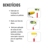 Rolo De Pintura Resimax Lã Sintética Atlas 9cm