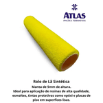 Rolo de Pintura Resimax Lã Sintética 23CM Atlas