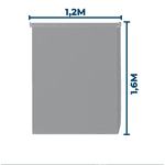 Persiana Rolo Solar 120x160Cm Cinza Atlas