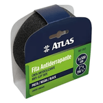 Fita Adesiva Antiderrapante 50mmx5m Escada Piso Preta Atlas