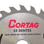 CORTAG LAMINA DE SERRA CIRCULAR P/ MADEIRA 24 DENTES O 110 MM