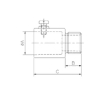 Conector Reto Sem Rosca 3/4 - Flexor