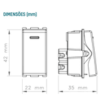 Módulo Interruptor Simples Tramontina 10 A 250 V Branco