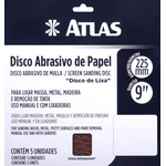 Disco Abrasivo Papel 225mm Grão 220 com 5 Peças - AT516-220 Atlas