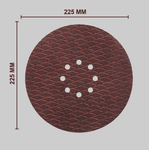 Disco Abrasivo Papel 225mm Grão 220 com 5 Peças - AT516-220 Atlas