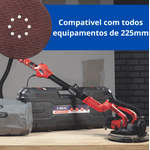Disco Abrasivo Papel 225mm Grão 220 com 5 Peças - AT516-220 Atlas