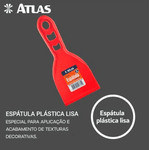 Espatula Plastica Lisa 10Cm 150/10 Atlas