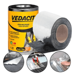 Manta Asfáltica Auto Adesivo Aluminio 20cm x10m Vedacit 