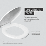 Assento Vaso Sanitário Clássico Almofadado Universal - Atlas Cor Branco