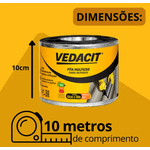 Fita Asfáltica Multiuso 10cm x 10m Vedacit
