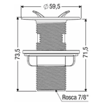 Válvula Para Lavatório de 7/8 Cor Branca Censi