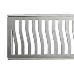 Conjunto Grelha 20x50cm Alumínio Martelado Leve - Costa Navarro