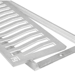 Conjunto Grelha com Porta Grelha Linha Leve Martelado 15x50 Costa Navarro