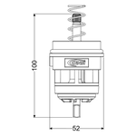 Reparo Para Válvula De Descarga Hydra Max 1.1/4" e 1.1/2" Censi