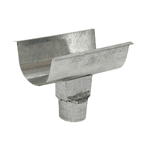 Emenda com Bocal 3" Platibanda Galvanizada C28 Calha Forte