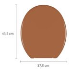 Assento Sanitário Oval Astra Caramelo Tpj/as*cm2
