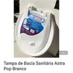 Assento Sanitário Oval Popular Branco Astra