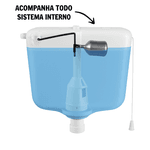 Caixa De Descarga Elevada Branca 9 Litros Astra