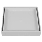 Ralo Oculto Para Banheiro Anti-inseto 10cmx10cm Astra Quadrado Br