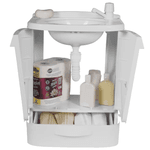 Gabinete Banheiro Lavável 100 Pvc Astra Gab5br Cor Da Pia Branco Cor Do Móvel Bordô