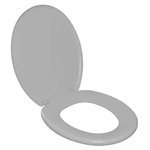 Assento Sanitário Oval Soft Cinza 2 Astra
