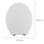Assento Sanitário Oval Master Branco Astra