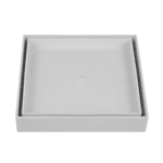 Ralo Oculto Quadrado Universal De 15x15cm Branco Astra