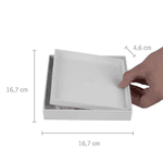 Ralo Oculto Quadrado Universal De 15x15cm Branco Astra