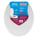 Assento Sanitário Oval Almofadado Slim Conforto Astra
